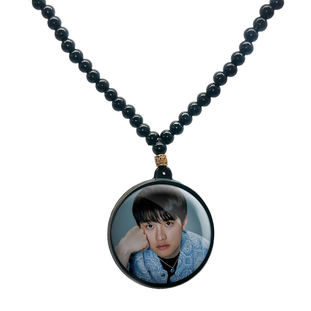 گردنبند پرمانه طرح exo کد pmd.13753 مدل دو طرفه
