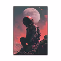 تابلو شاسی گوفی مدل فضانورد آدم فضایی طرح Space Man کد KH56 | دنیای قاب