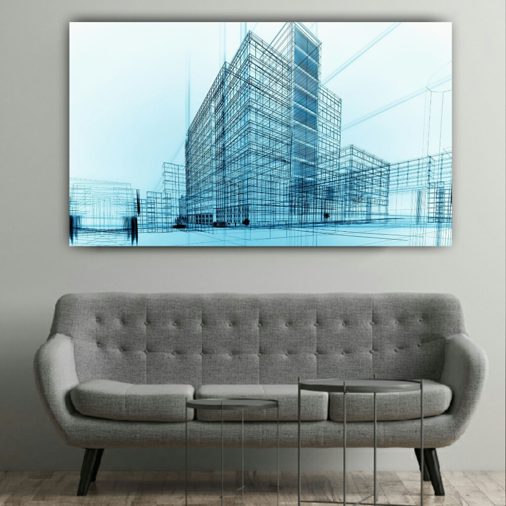  تابلو شاسی طرح مدرن ساختمان کدBL151