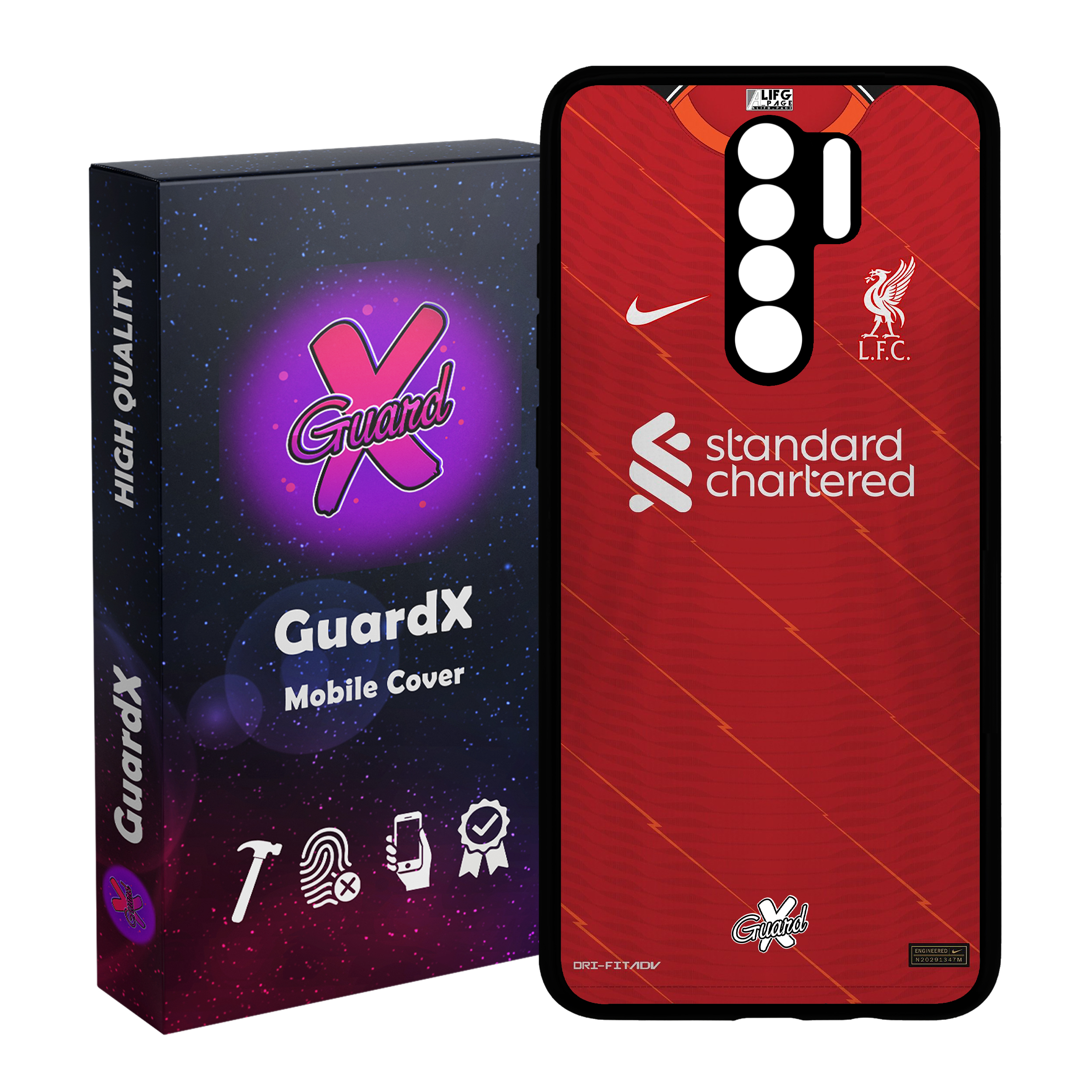 کاور گارد ایکس طرح لیورپول مدل CHL50381 مناسب برای گوشی موبایل شیائومی Redmi 9 / 9 Prime