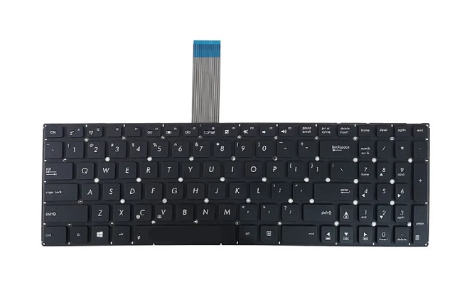 کیبورد لپ تاپ ایسوس مدل X550 مشکی-اینترکوچک فلت بلند