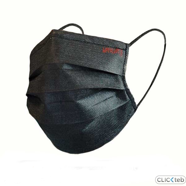 ماسک سه لایه اقتصادی مشکی یحیی کد 999 بسته 10 عددی