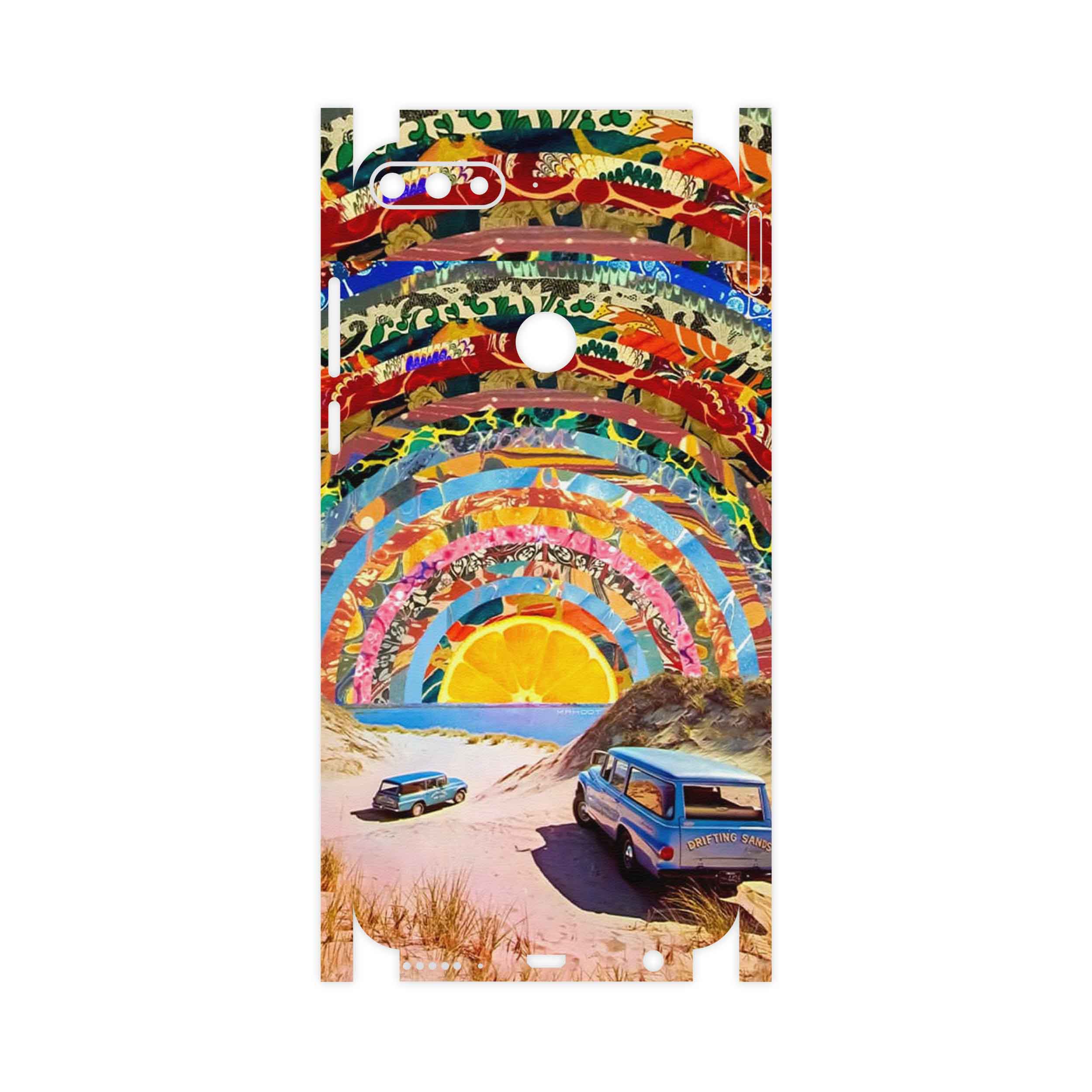 برچسب پوششی ماهوت مدل Collage of Orange Sky-FullSkin مناسب برای گوشی موبایل هوآوی Y7 Prime 2018