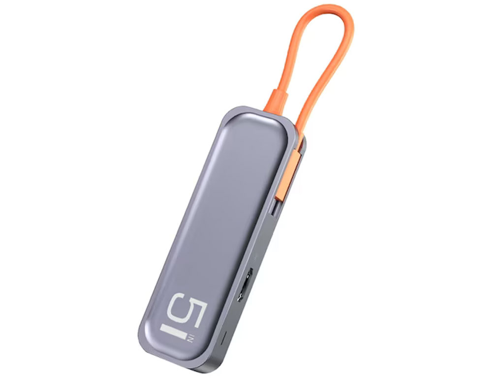 هاب تایپ سی 5 پورت راک Rock TR16  5IN1 Type-c to PD Multifunction Docking Statin