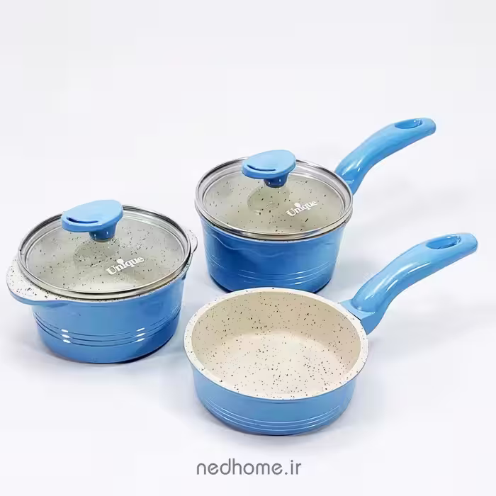 سرویس قابلمه نوزادی یونیک آبی 7752 قابلمه کودک