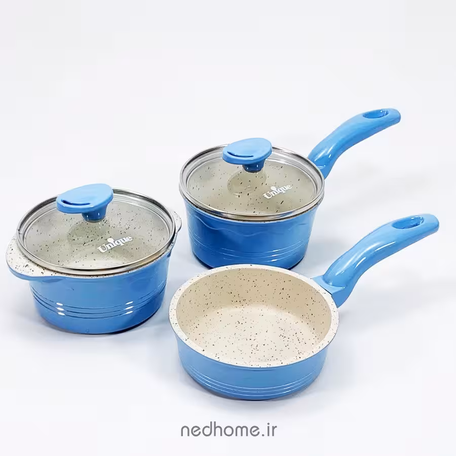 سرویس قابلمه نوزادی یونیک آبی 7752 قابلمه کودک
