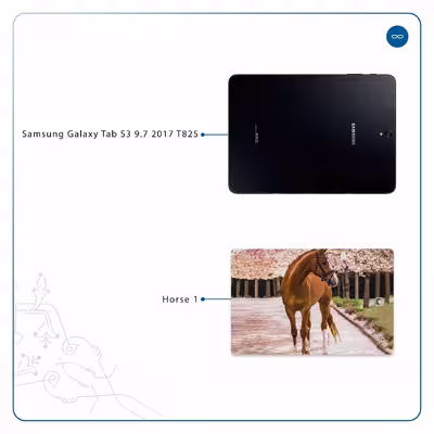 برچسب پوششی ماهوت مدل Horse-1 مناسب برای تبلت سامسونگ Galaxy Tab S3 9.7 2017 T825
