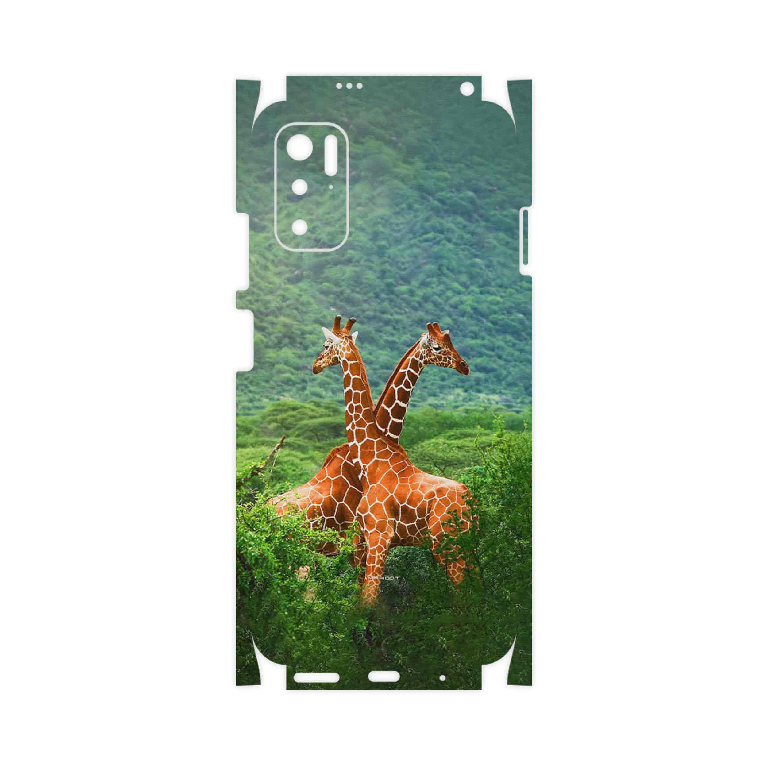 برچسب پوششی ماهوت مدل Giraffe-FullSkin مناسب برای گوشی موبایل شیائومی Poco M3 Pro 5G