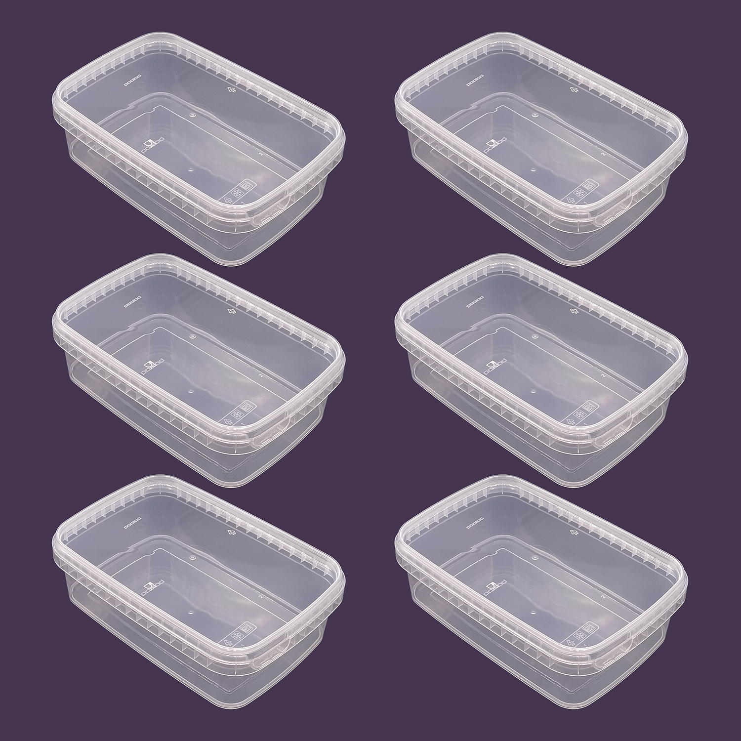 ظرف نگهدارنده پولاد مدل 1000cc بسته 6 عددی