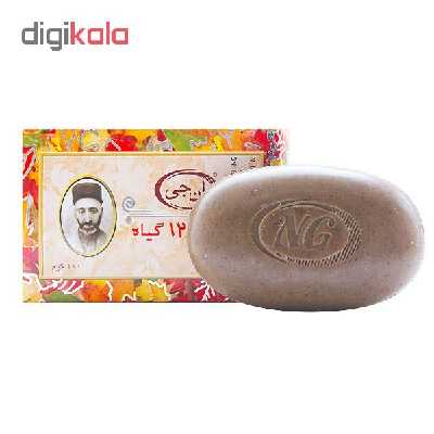 صابون 12 گیاه ان جی مدل herbal وزن 100 گرم بسته 4 عددی