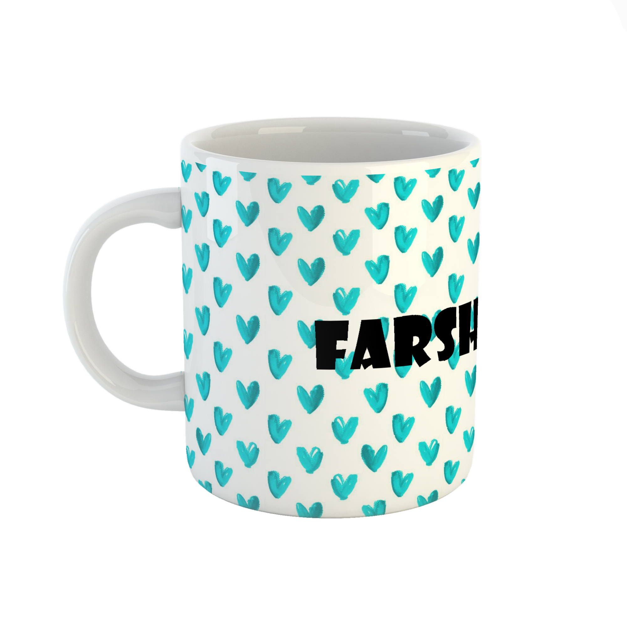 ماگ طرح اسم فرشاد مدل قلب کد 1271