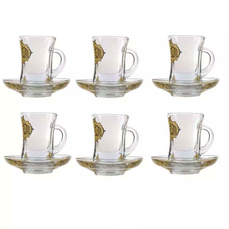 102139-استکان و نعلبکی کمرباریک دسته دار یا اباالفضل العباس ع-6تایی-12پارچه