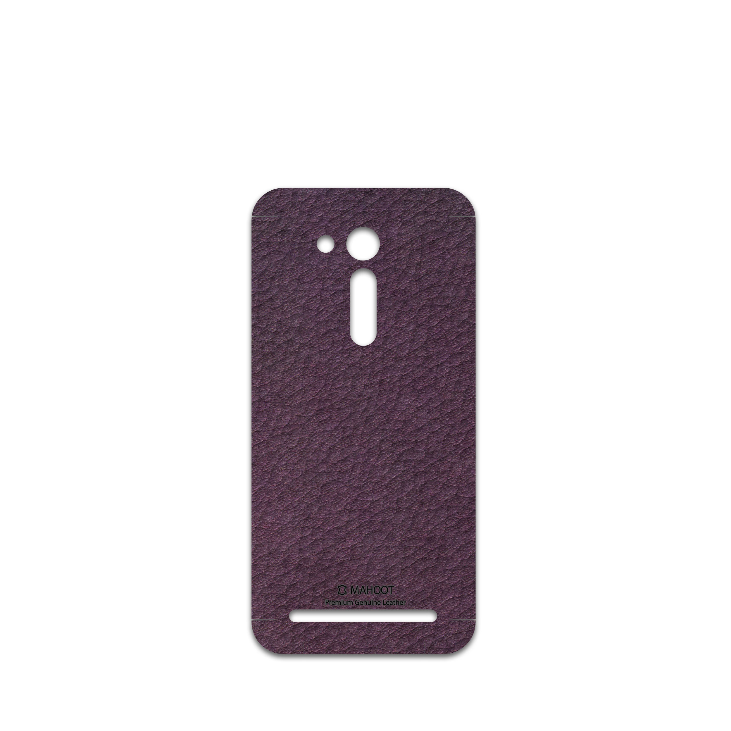 برچسب پوششی ماهوت مدل Purple-Leather مناسب برای گوشی موبایل ایسوس Zenfone Go