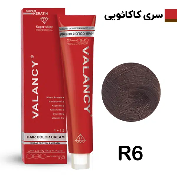 والانسی رنگ موکاکائویی شمارهR6