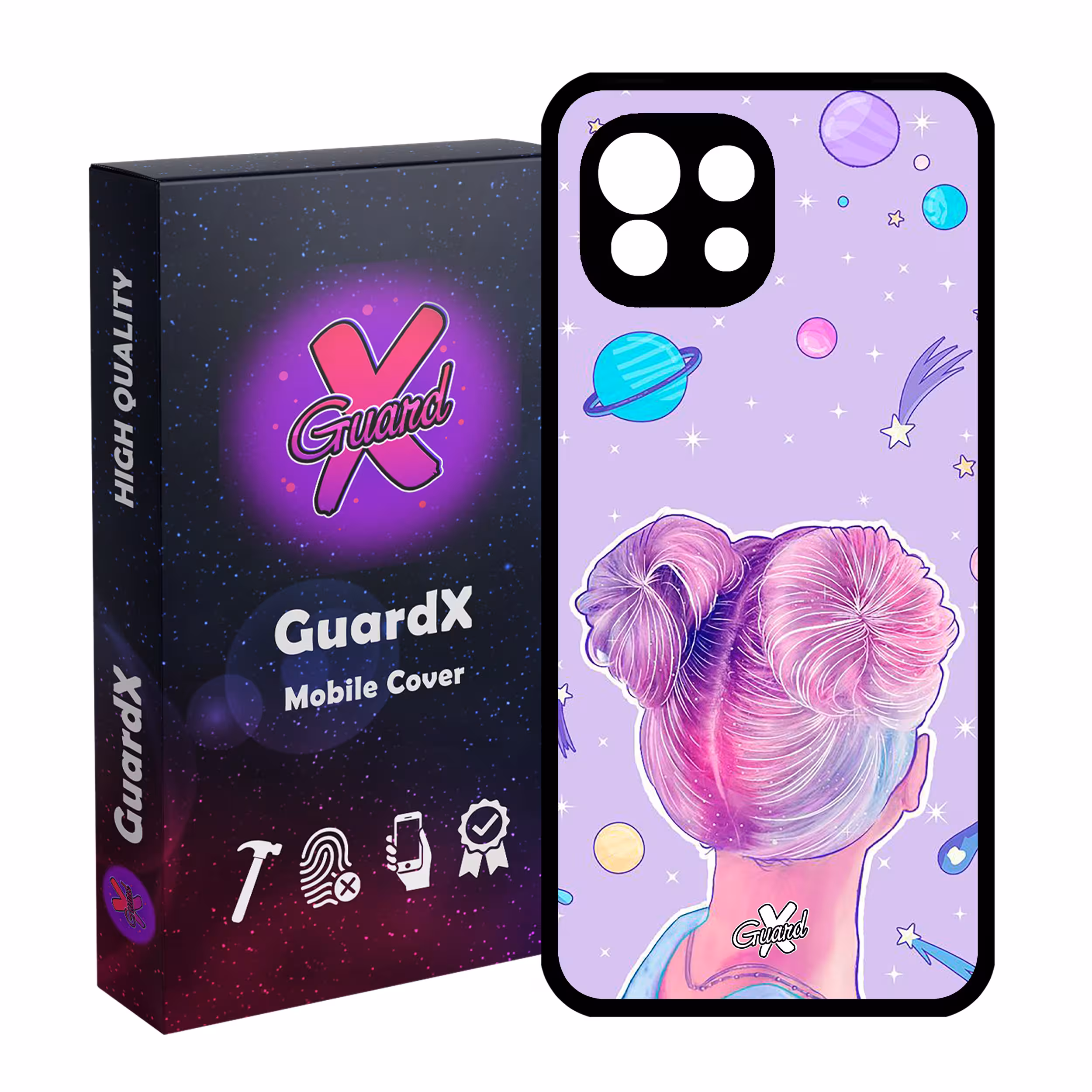 کاور گارد ایکس طرح Girl مدل Glass10112 مناسب برای گوشی موبایل شیائومی Mi 11 Lite