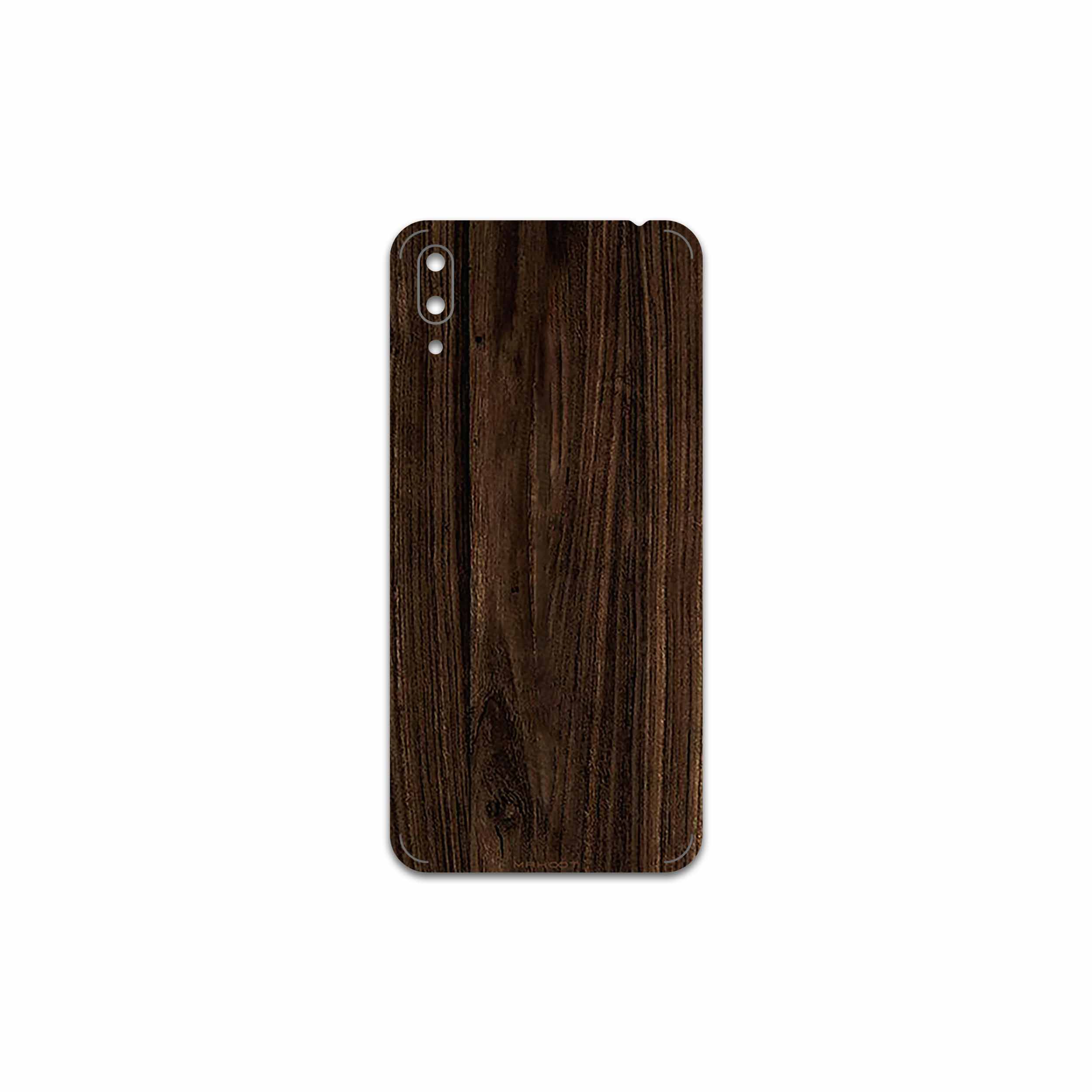 برچسب پوششی ماهوت مدل Dark Walnut Wood مناسب برای گوشی موبایل هوآوی Y7 Pro 2019