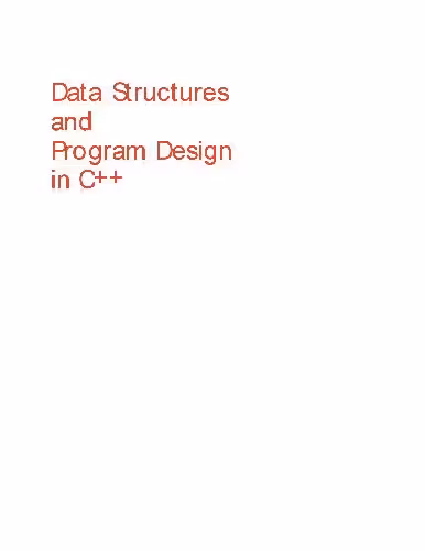 خرید و دانلود نسخه کامل کتاب Data Structures and Program Design in C