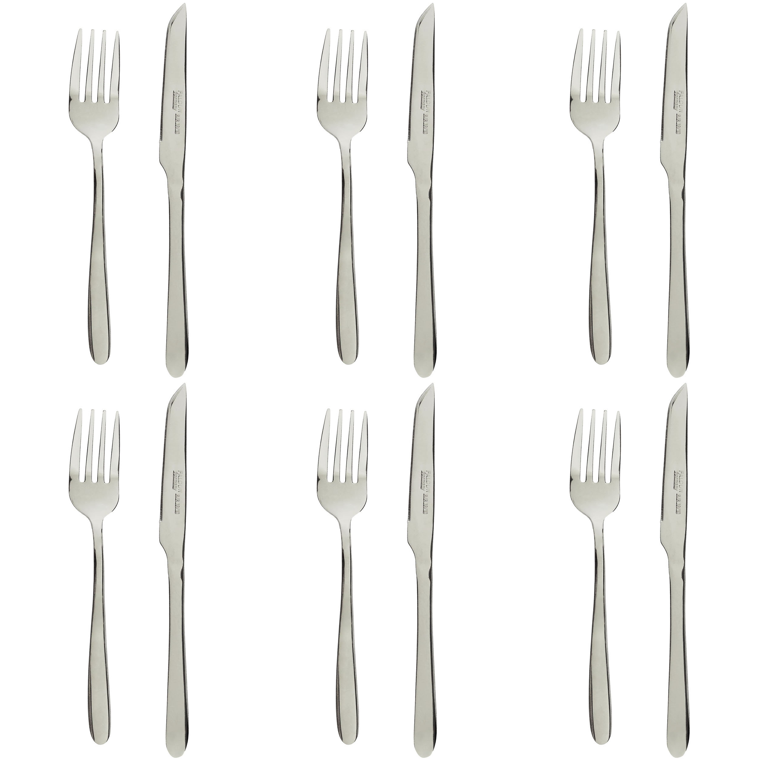 ست کارد و چنگال 12 پارچه فالکن کد 1810