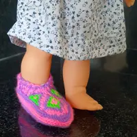 پاپوش بافتنی طرح بچگانه کد 2342