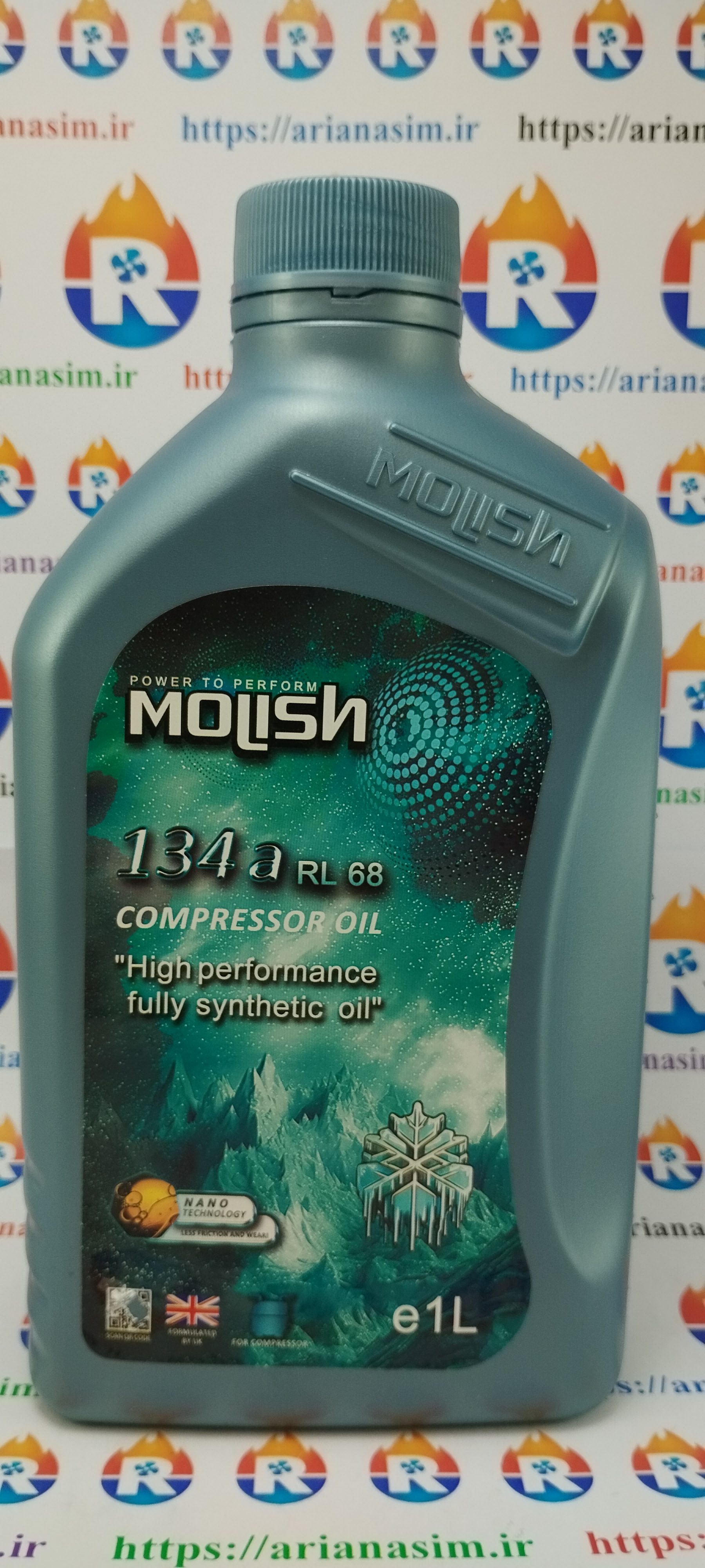 روغن کمپرسور R-134a برند اصلی MOLISH | آریا سیتی