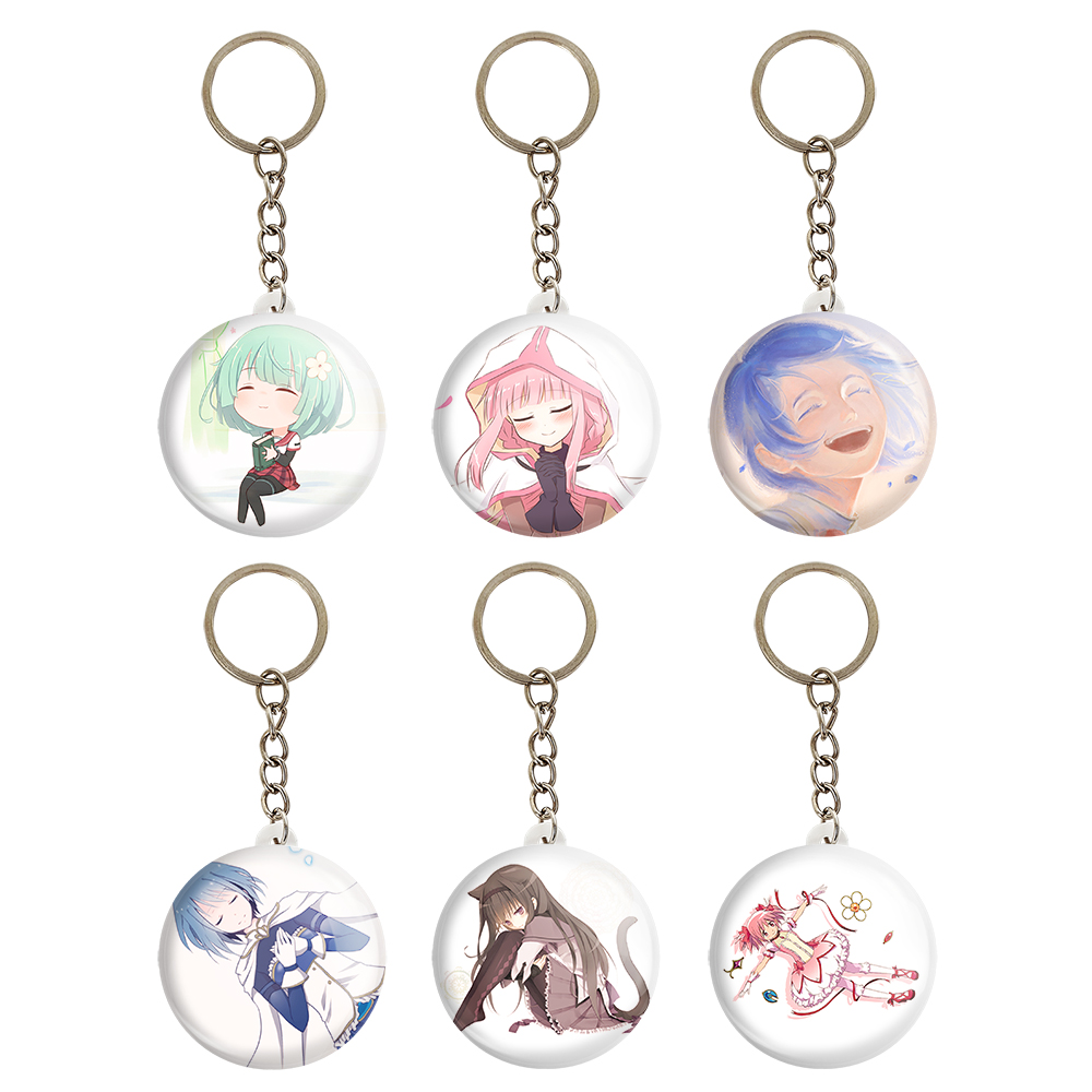 جاکلیدی خندالو مدل انیمه مادوکا مجیکا کد 1031A مجموعه 6 عددی