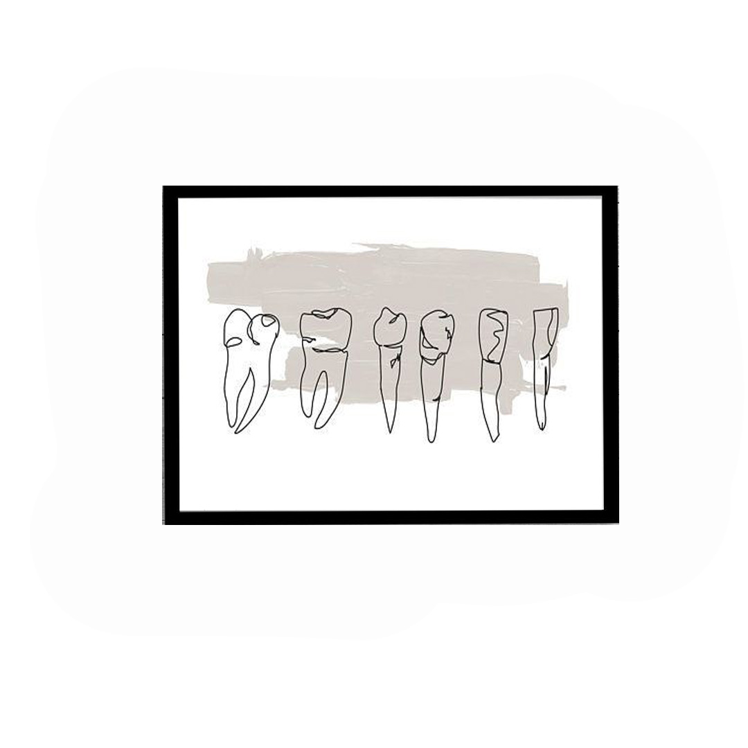 تابلو نقاشی اکریلیک طرح دندانپزشکی کد c04