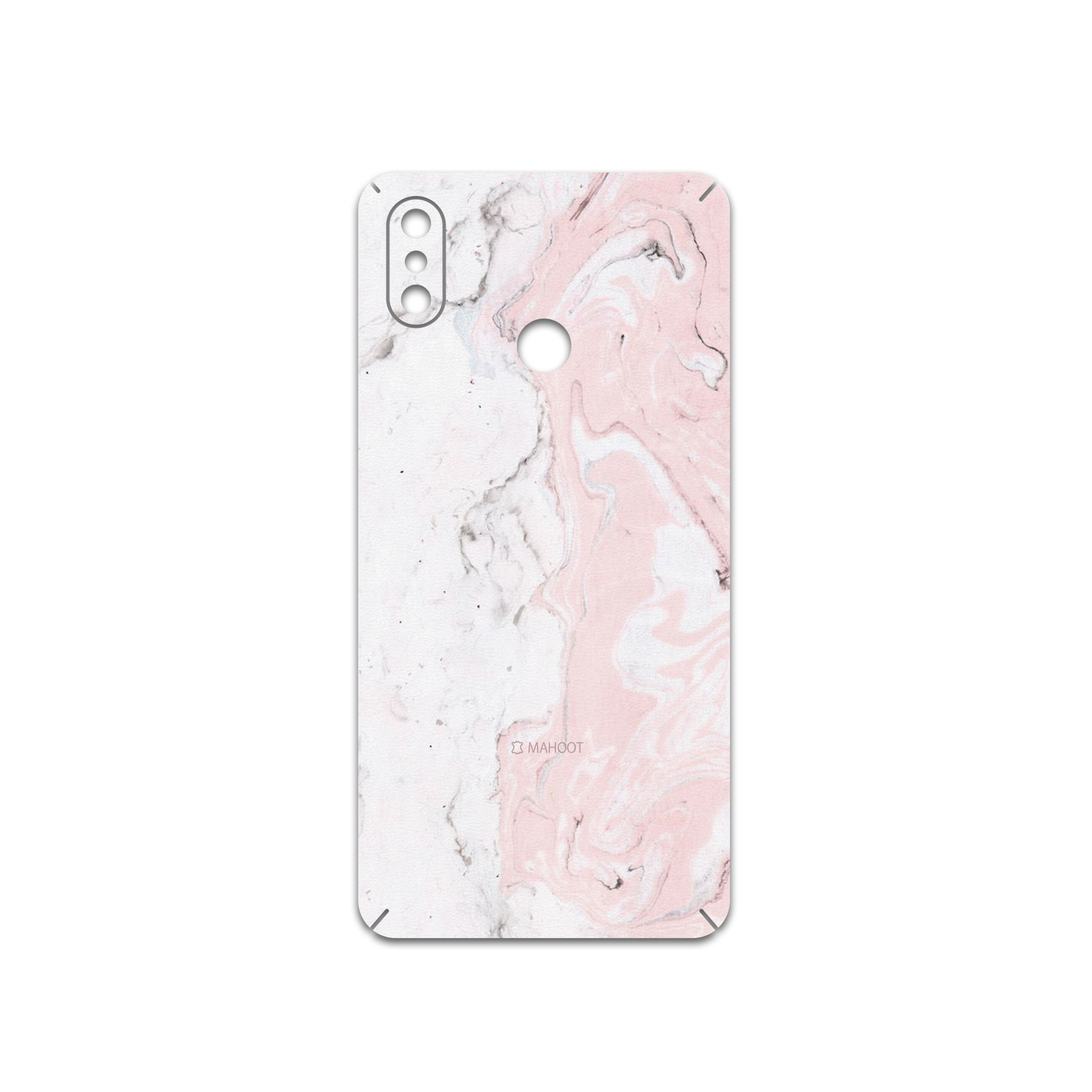 برچسب پوششی ماهوت مدل Blanco-Pink-Marble مناسب برای گوشی موبایل شیائومی Mi Max 3
