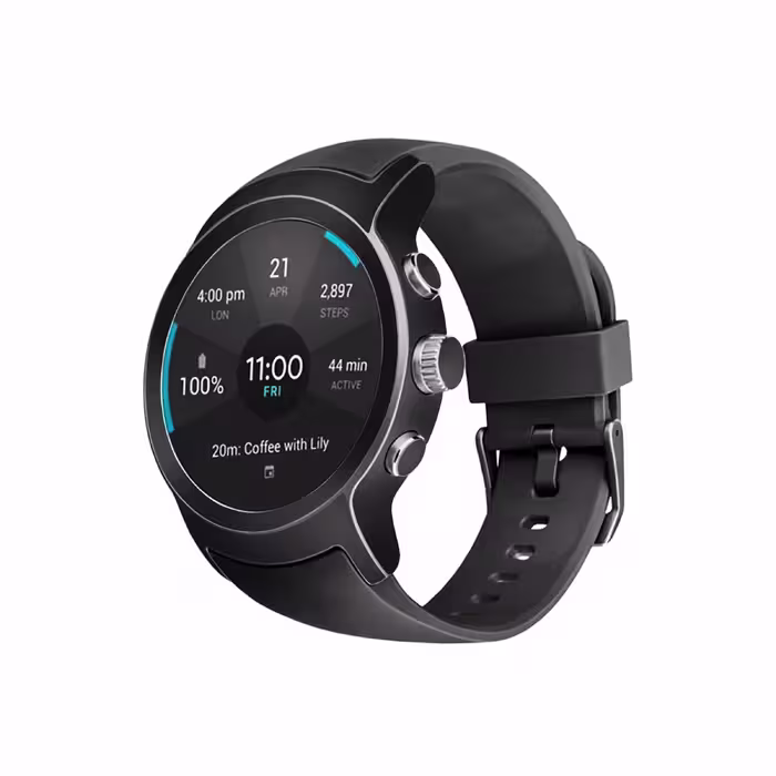 برچسب ماهوت طرح Matte Black مناسب برای ساعت هوشمند ال جی Watch Sport