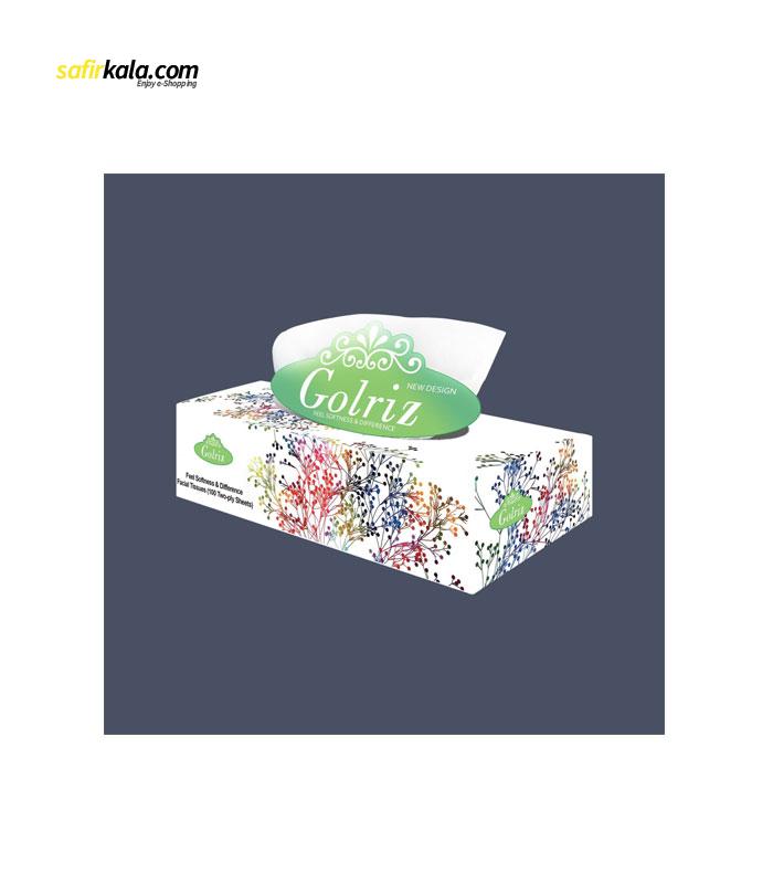 دستمال کاغذی 100 برگ گلریز مدل جوانه