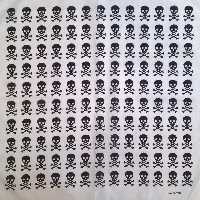 دستمال سرو گردن مدل White skull