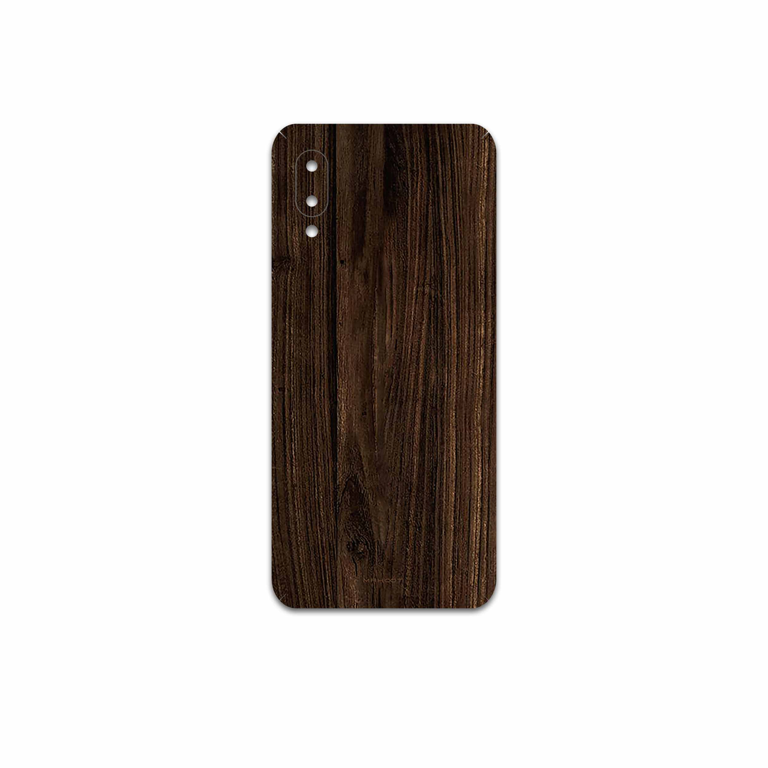 برچسب پوششی ماهوت مدل Dark-Walnut-Wood مناسب برای گوشی موبایل سامسونگ Galaxy M02