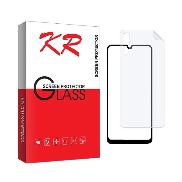 محافظ صفحه نمایش کی آر مدل FUL مناسب برای گوشی موبایل سامسونگ Galaxy A50 به همراه محافظ پشت گوشی | کالا برتری