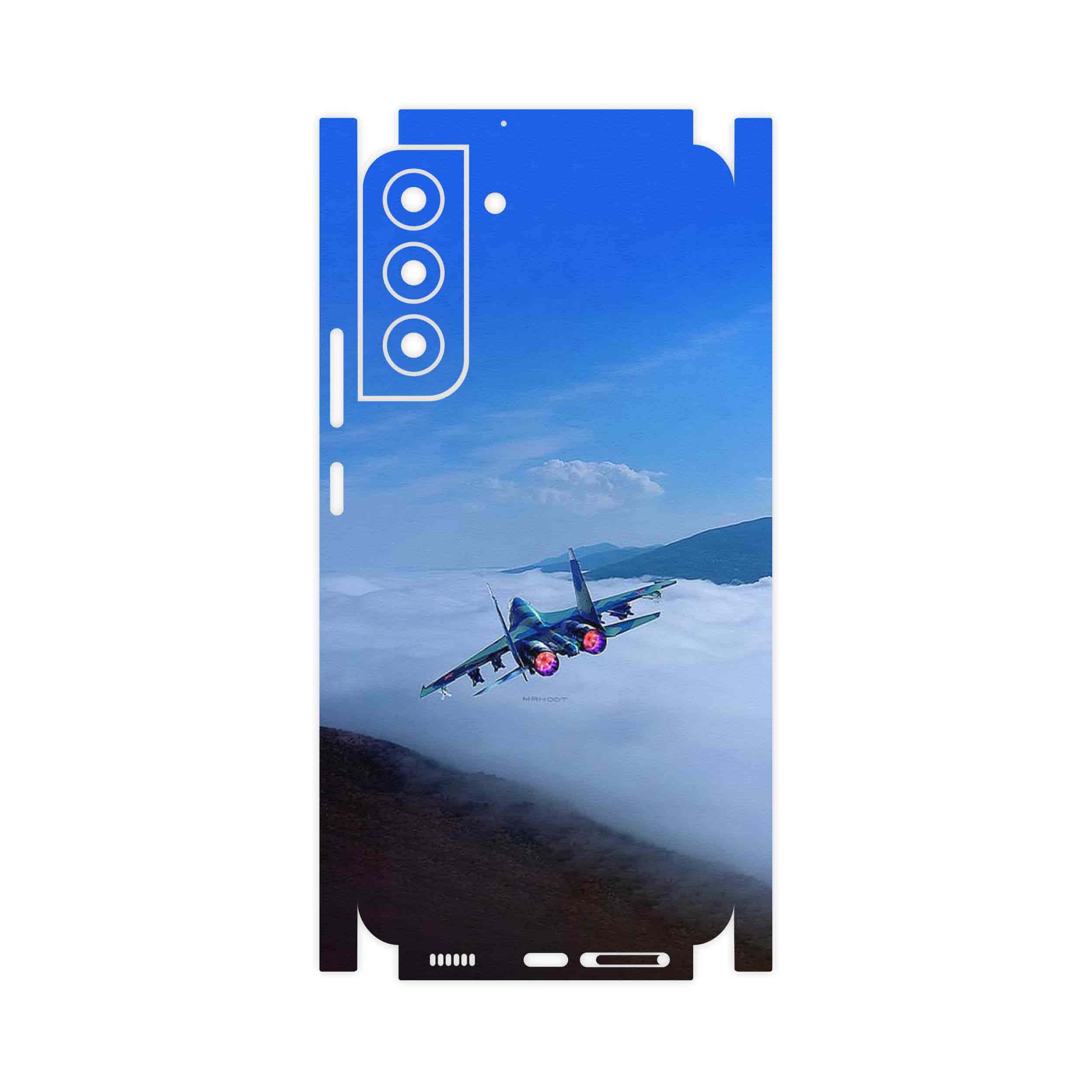برچسب پوششی ماهوت مدل Fighter plane Su27-FullSkin مناسب برای گوشی موبایل سامسونگ Galaxy S22 Plus 5G