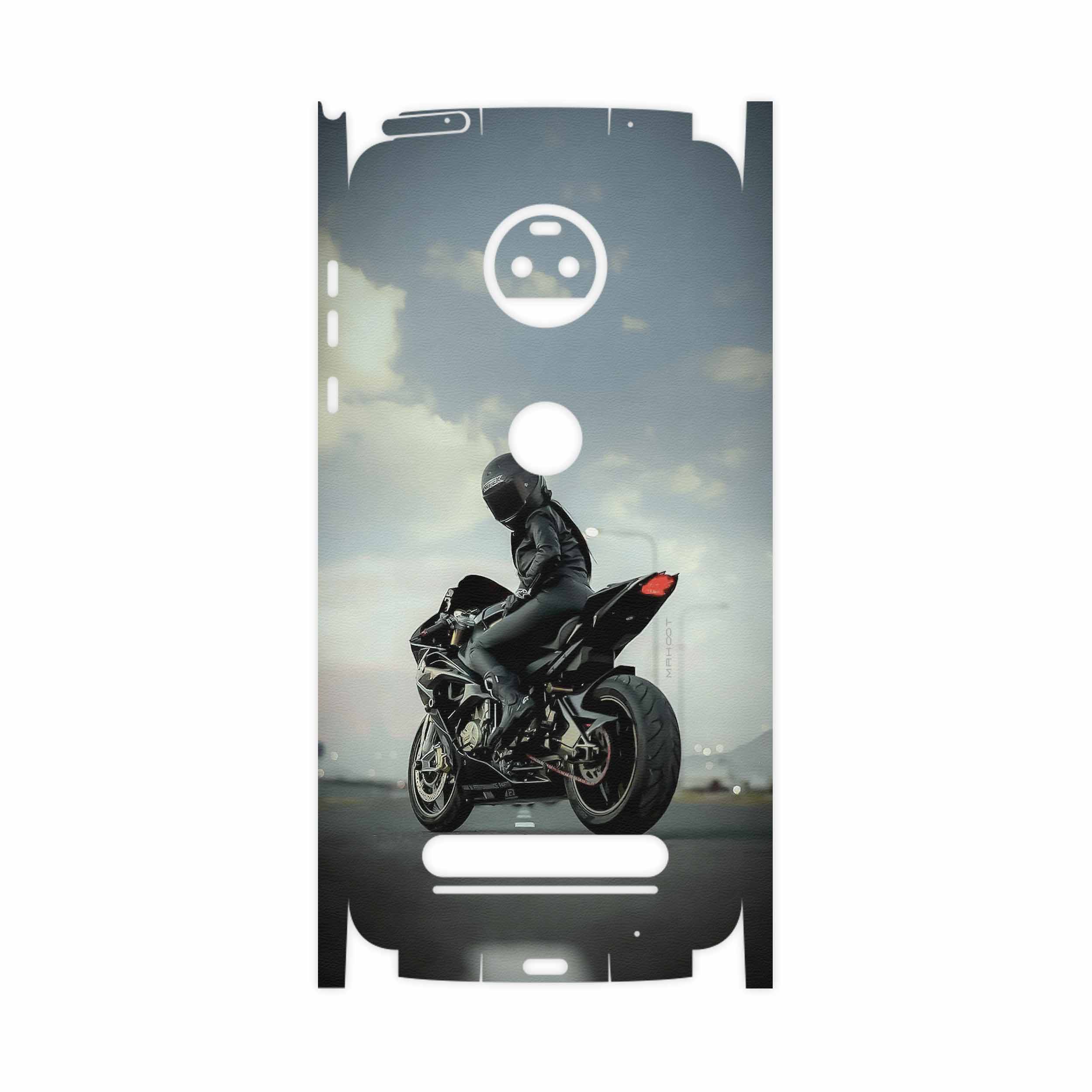 برچسب پوششی ماهوت مدل Motorcycling-FullSkin مناسب برای گوشی موبایل موتورولا Moto Z2 Force
