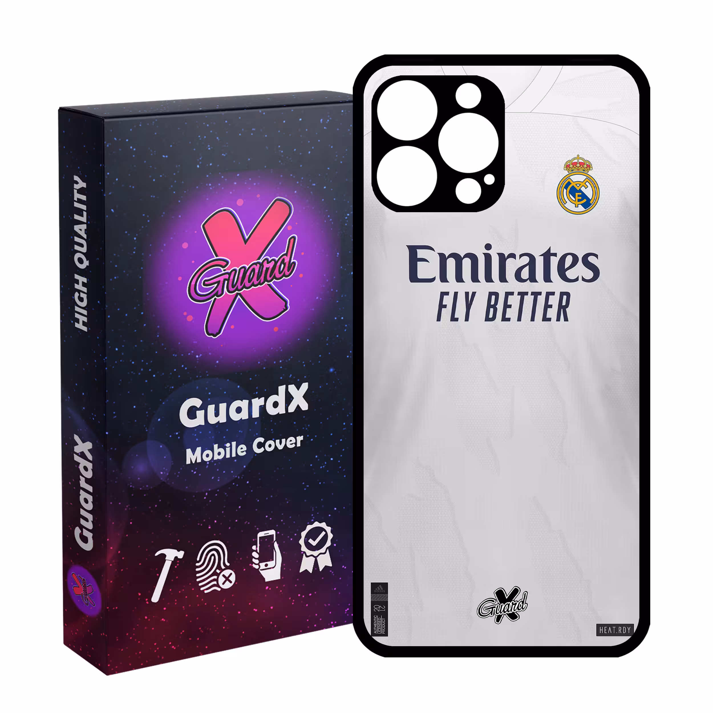 کاور گارد ایکس طرح Real Madrid مدل Glass10254 مناسب برای گوشی موبایل اپل iPhone 13 Pro Max