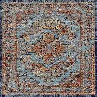 گلیم درجه1 ماندگار ابعاد متنوع زمینه کهنه گلیم آبی کد 323 | گلیم کیفیت ضد حساسیت