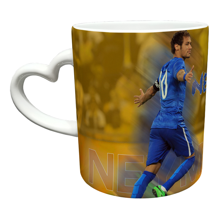 ماگ مدل دسته قلبی طرح نیمار کد 74