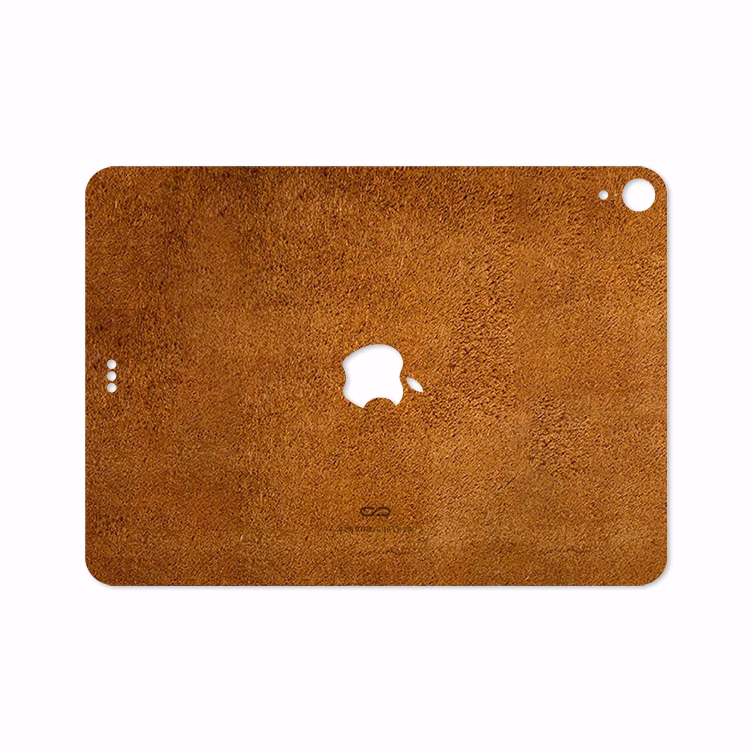برچسب پوششی ماهوت مدل Brown-Chamois-Leather مناسب برای تبلت اپل iPad Pro 11 2018 A1934