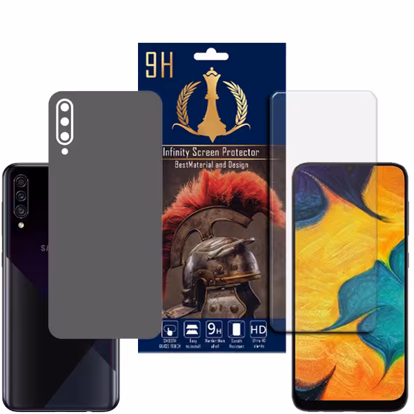 برچسب پوششی اینفینیتی مدل PRO MAX مناسب برای گوشی موبایل سامسونگ Galaxy A30S به همراه محافظ صفحه نمایش