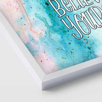 تابلو بکلیت طرح جمله انگلیسی خودت را باور داشته باش مدل W-s1732