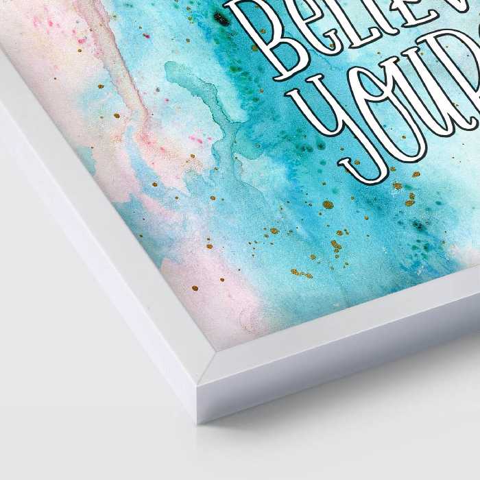 تابلو بکلیت طرح جمله انگلیسی خودت را باور داشته باش مدل W-s1732