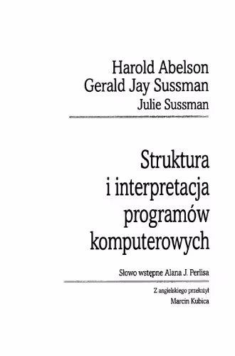خرید و دانلود نسخه کامل کتاب Struktura i interpretacja programów komputerowych