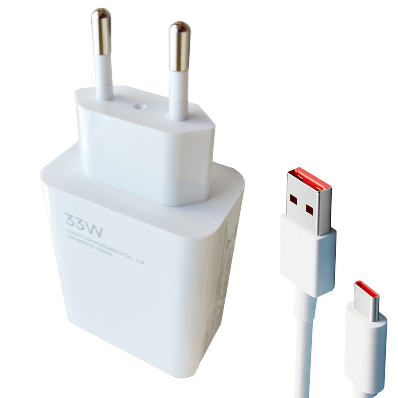 شارژر دیواری شیائومی مدل 33W به همراه کابل تبدیل USB-C | کالا مکس