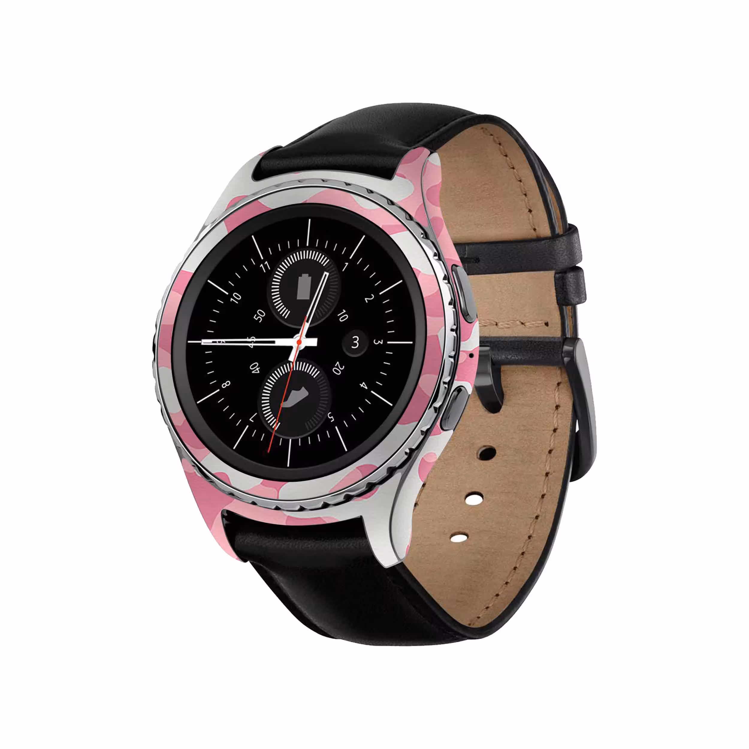 برچسب ماهوت طرح Army_Pink مناسب برای ساعت هوشمند سامسونگ Galaxy Gear S2 Classic