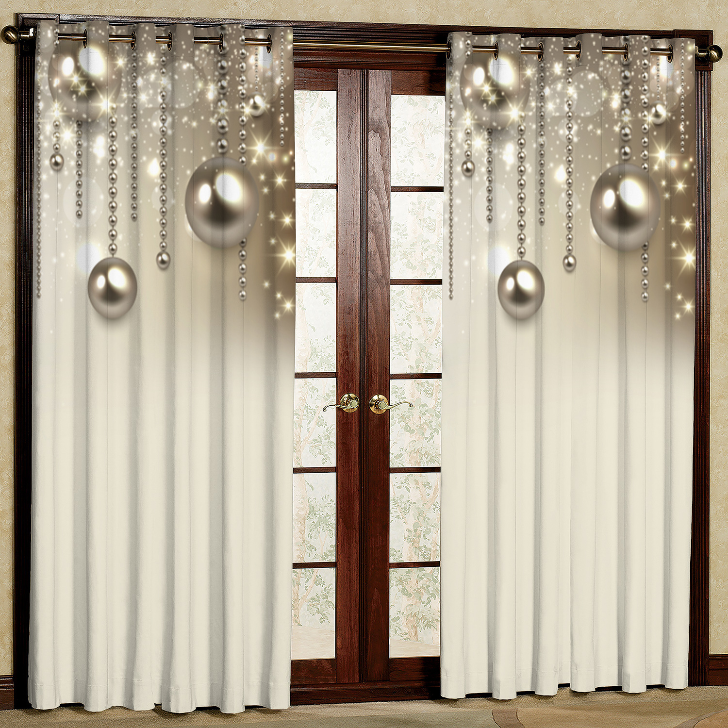 پرده مدل مروارید مخمل پانچی کد 4364 سایز 200x140 سانتی متر