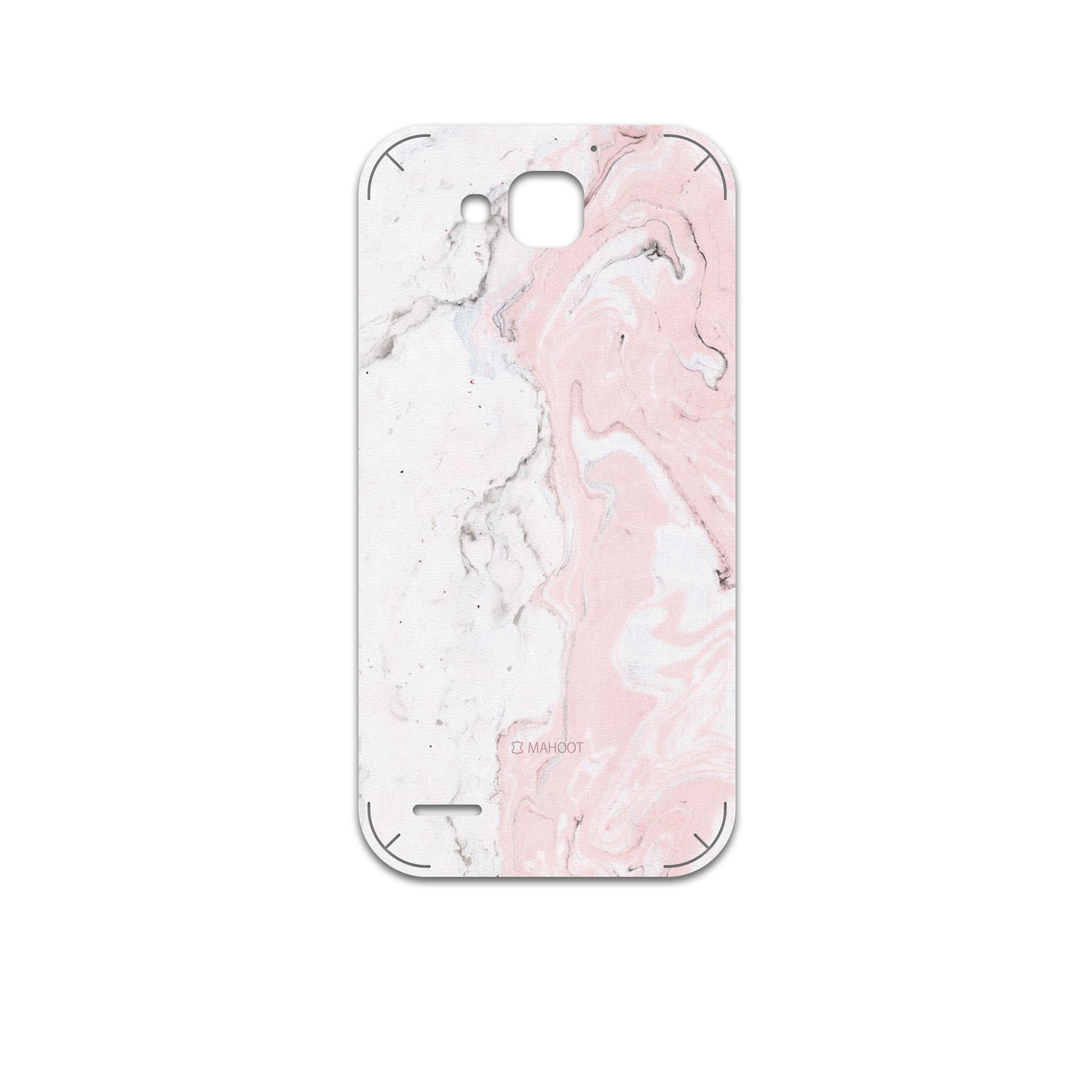 برچسب پوششی ماهوت مدل Blanco-Pink-Marble مناسب برای گوشی موبایل آنر 3X G750