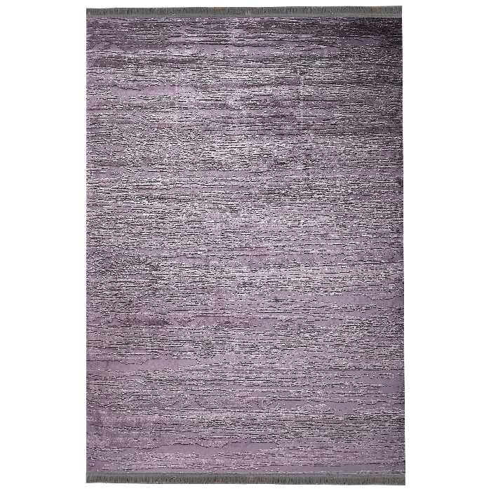 فرش ماشینی زمرد مشهد طرح پتینه کد TA124 زمینه طوسی