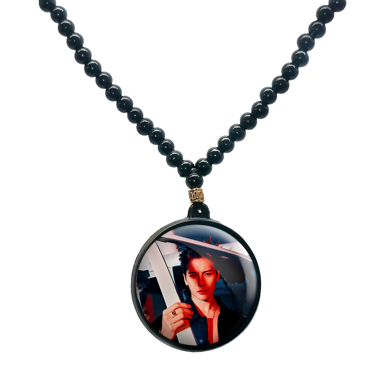 گردنبند پرمانه طرح GOT7 کد pmd.19188 مدل دو طرفه