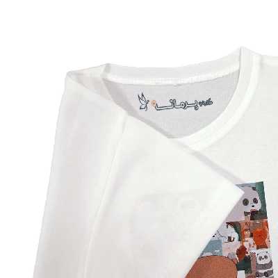 تی شرت بچگانه پرمانه طرح خرس های کله فندقی کد pmt.5546