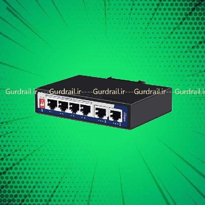 سوئیچ PoE صنعتی اچ ار یو ای HRUI HR500-AF-42 | گاردریل